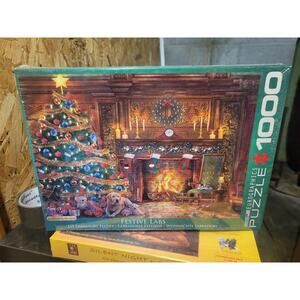 Eurographics - "Festive Labs" - 1000 piece Jigsaw Puzzle NEW Dogs Christmas